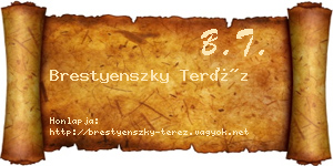 Brestyenszky Teréz névjegykártya