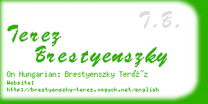 terez brestyenszky business card